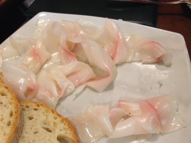 plate of lardo